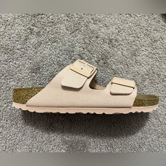 Birkenstock Boston Vegan Light Pink Soft Bed Size 39/8-8.5 Never Worn - Picture 4 of 8